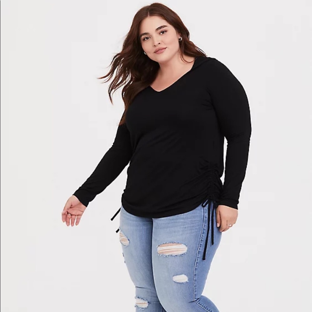 Torrid Super Soft Drawstring Side Hoodie 1